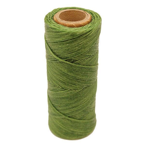 Color pistacho-Hilo encerado coser cuero - Piel para artesanos