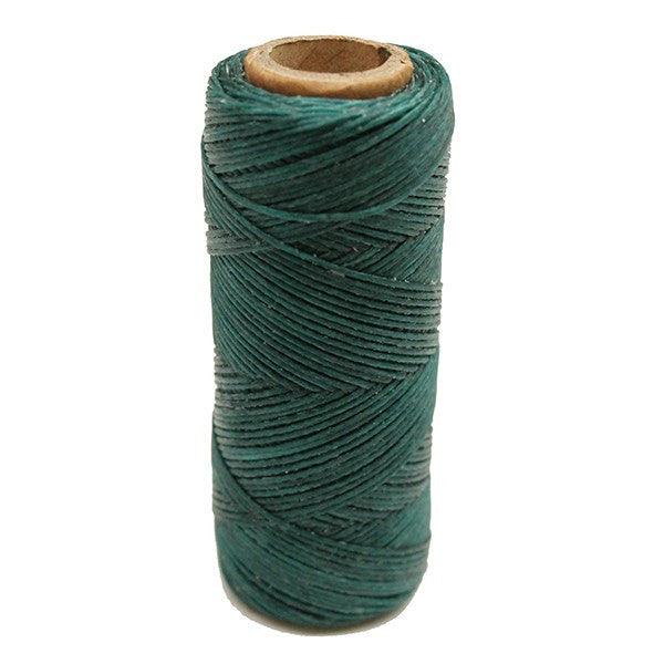 Color verde-Hilo encerado coser cuero - Piel para artesanos