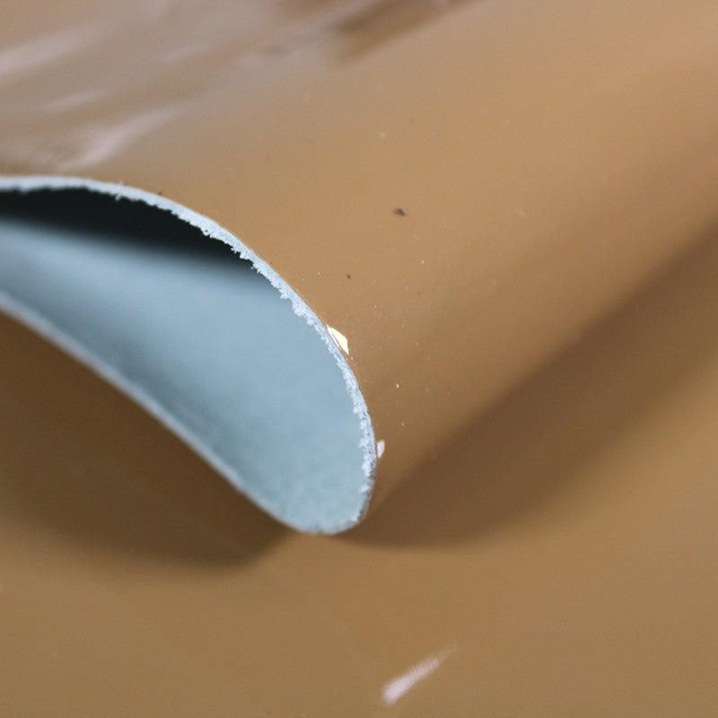 Trozo pequeño vacuno charol color café con leche - Piel para artesanos