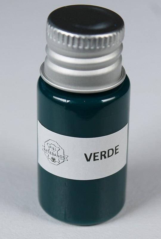 Verde-Tinte cantos 10 ml. - Piel para artesanos